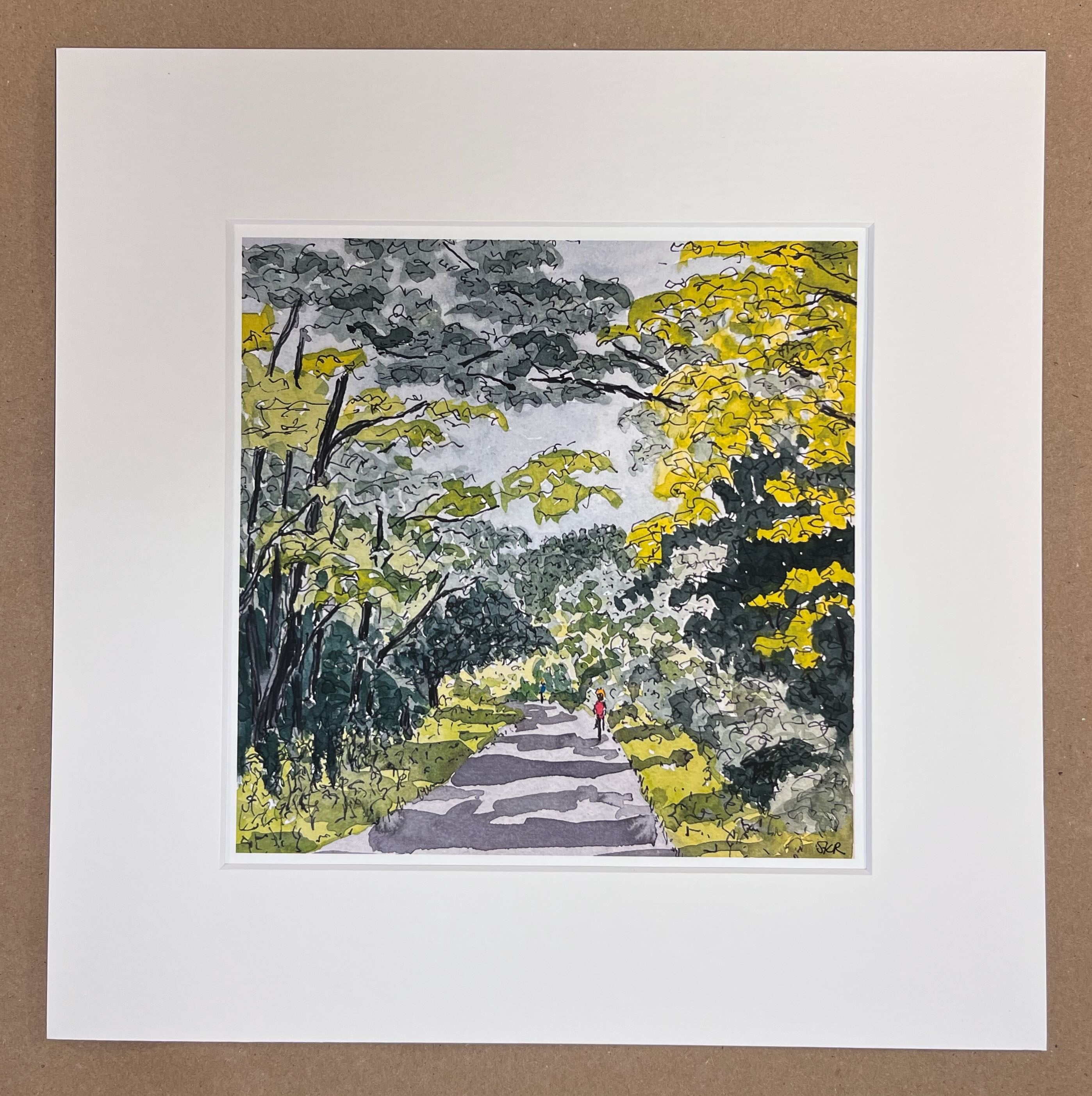 Bike Path - 8x8 Print
