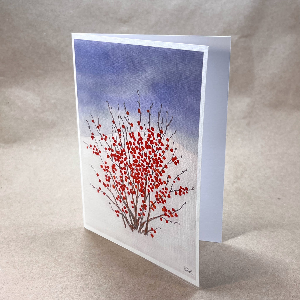 Winterberry in Snow - Holiday Card 10-pack