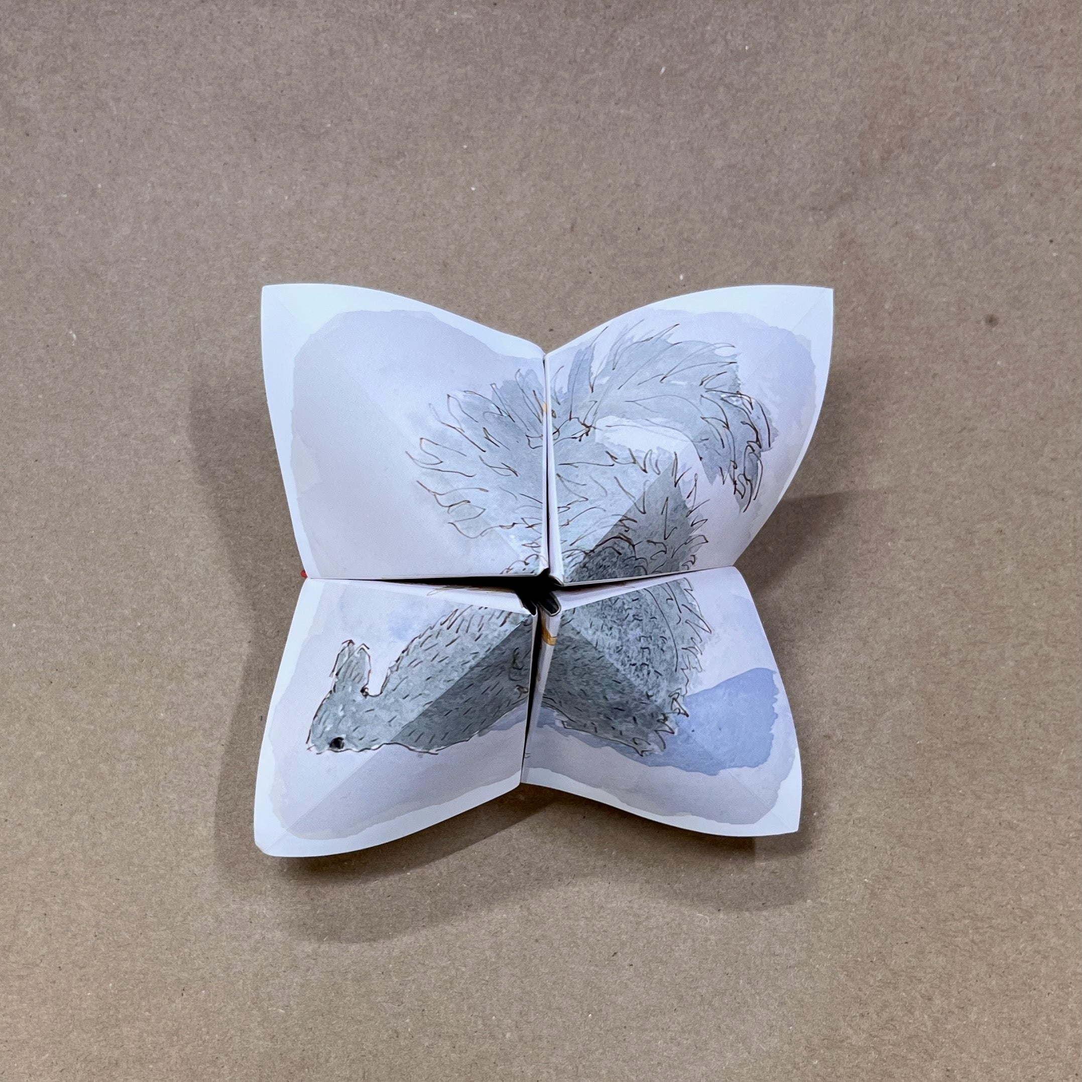 The Squirrel's Morning - Vignette Artist's Book