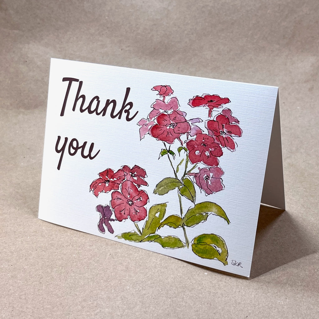Phlox - Thank You Card 5-pack