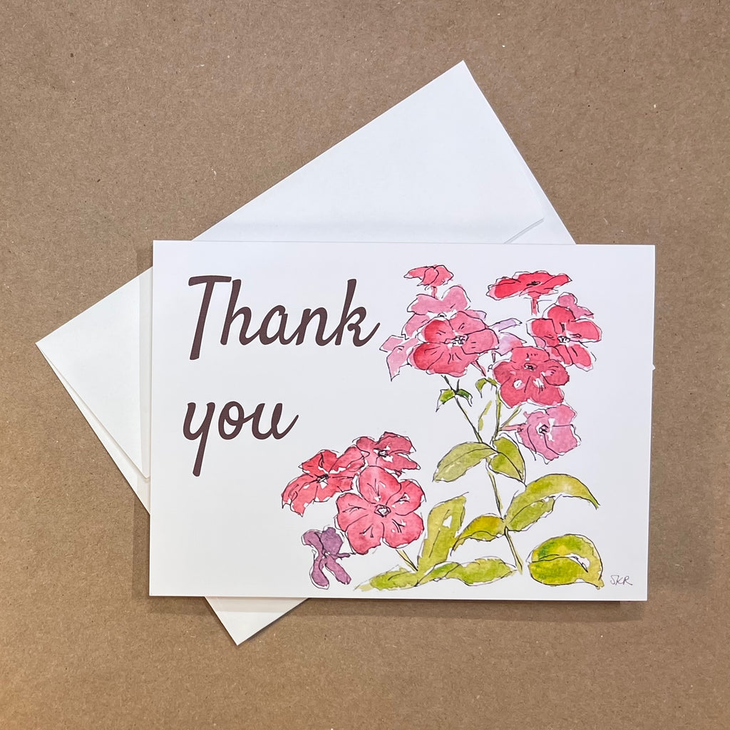 Phlox - Thank You Card 5-pack