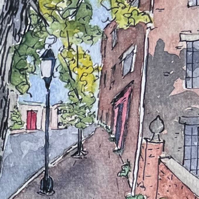 Cobblestone Street - 5x7 Print