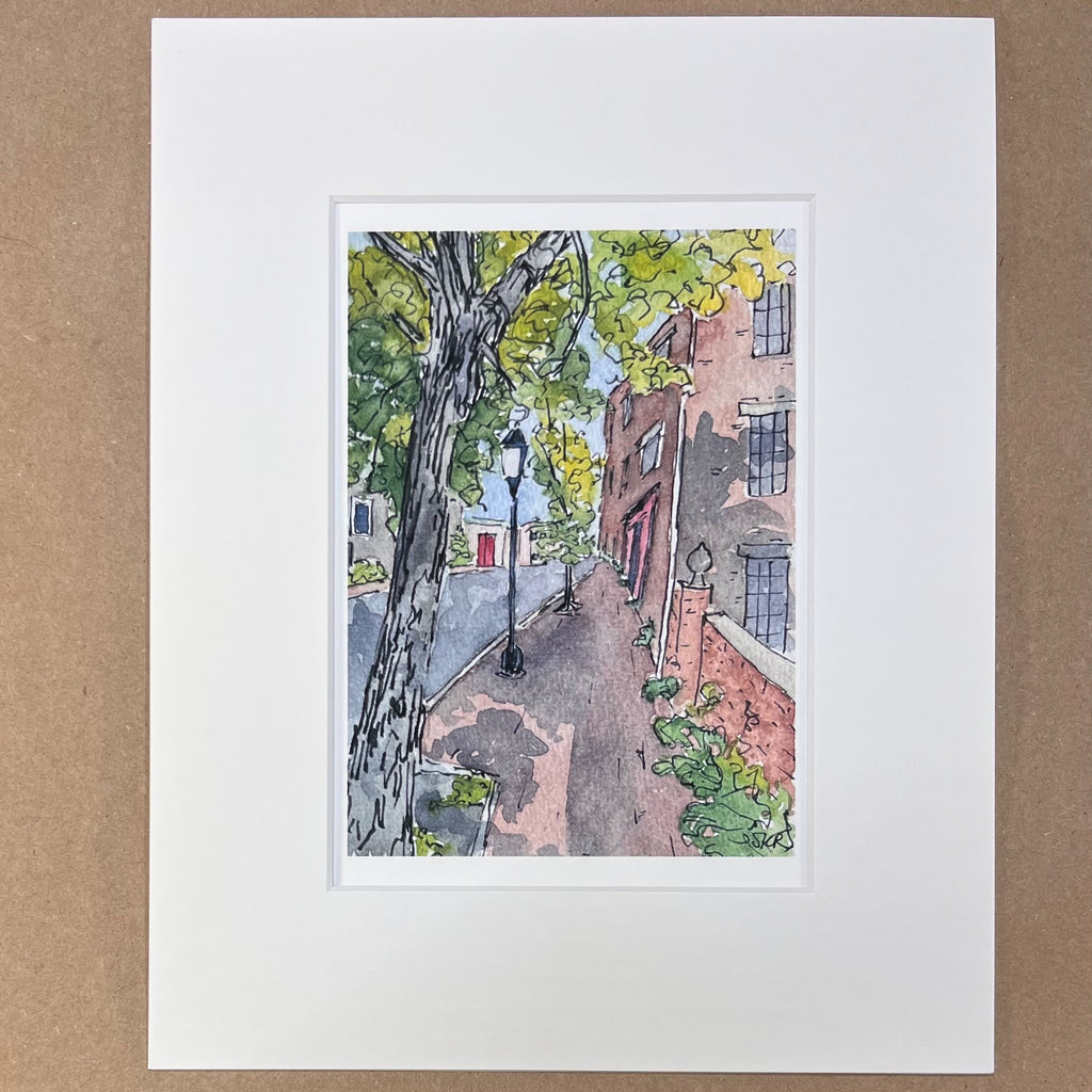 Cobblestone Street - 5x7 Print