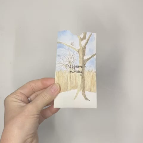 The Squirrel's Morning - Vignette Artist's Book